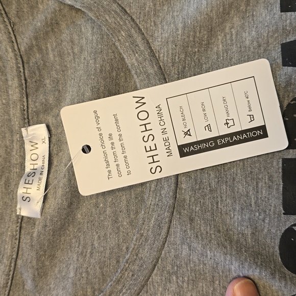 NWT SheShow, "Football is my second favorite F word" t-shirt, Women's Size XL - Picture 4 of 4